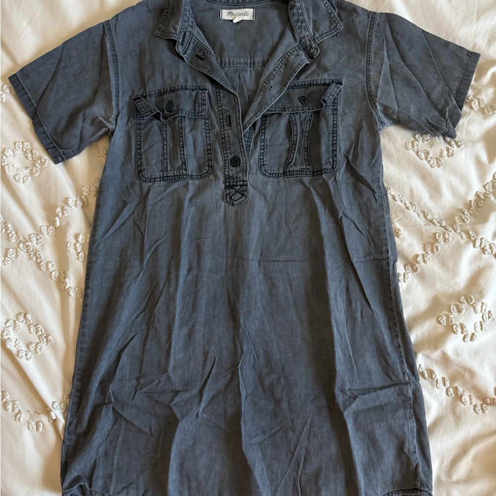 Madewell Denim Mini Dress - Blue